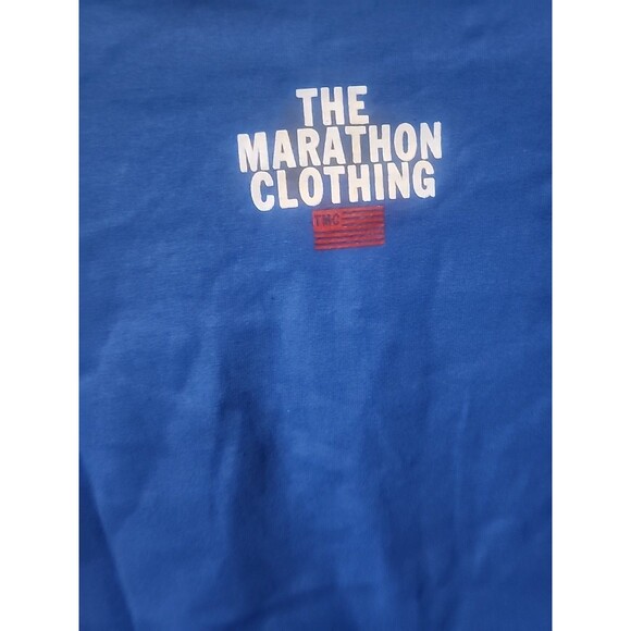 NWT The Marathon Clothing Crenshaw Tshirt Blue Small B7 Excellent New Hip Hop - Picture 5 of 5
